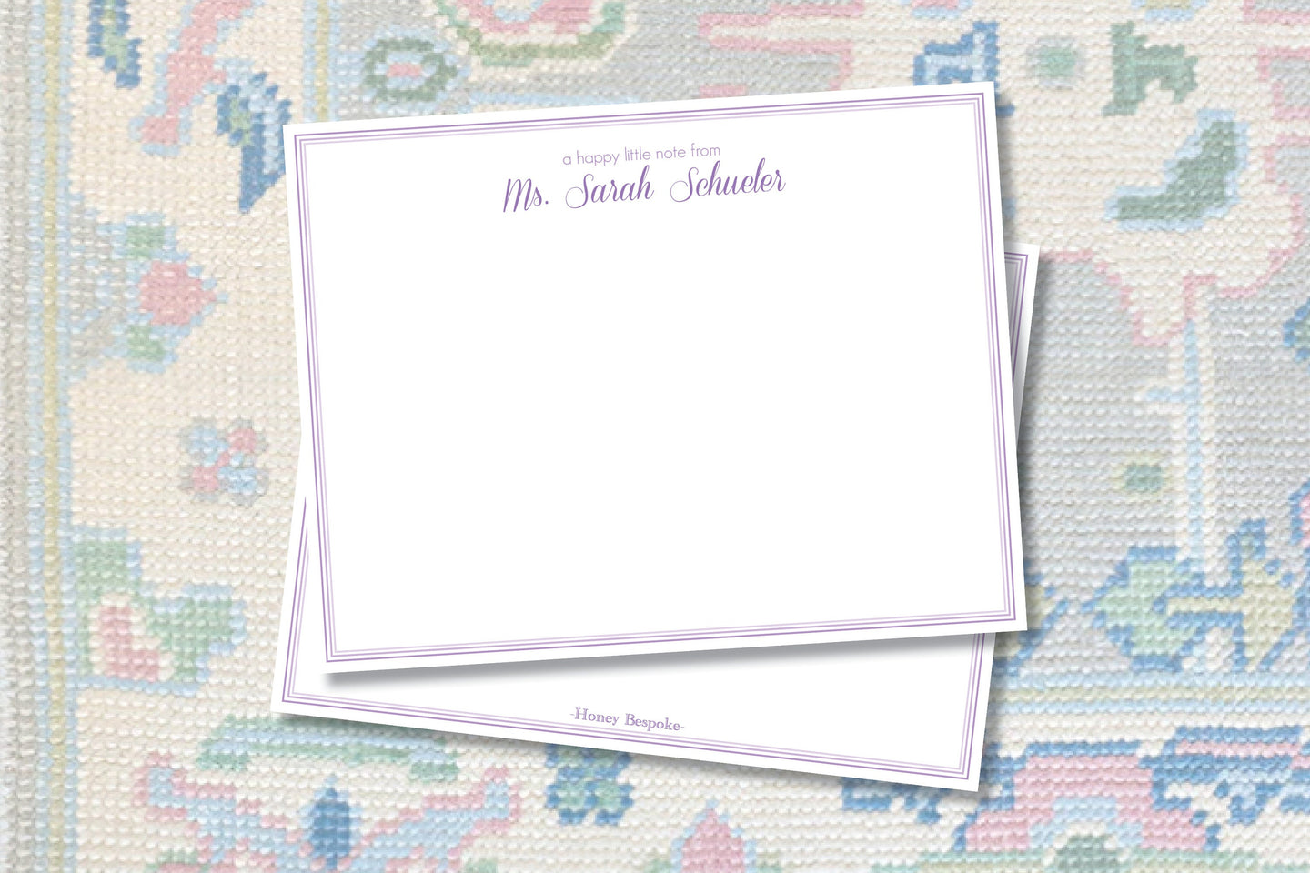 Purple Stationery