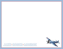 Load image into Gallery viewer, Blue Airplane Stationery
