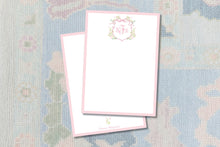 Load image into Gallery viewer, Watercolor Crest Stationery
