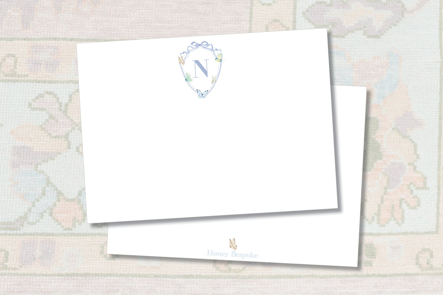 Butterfly Crest Stationery