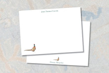 Load image into Gallery viewer, Watercolor Personalized Pheasant Stationery
