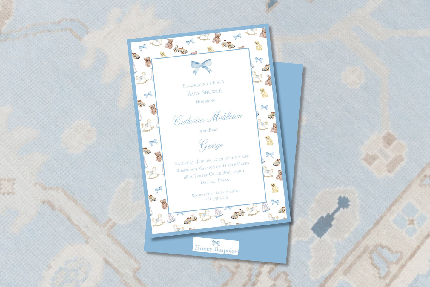 Snips and Snails Boy Favorite Things Baby Shower Invitation