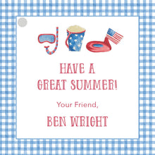 Load image into Gallery viewer, Red, White, and Blue Summer Enclosure Card
