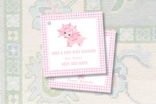 Load image into Gallery viewer, Pink Dinosaur Enclosure Card
