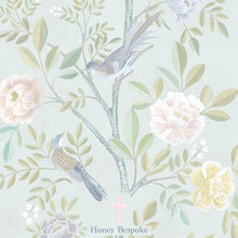 Load image into Gallery viewer, Elegant Floral Watercolor Baptism Invite With Cross
