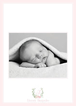 Load image into Gallery viewer, Flower Vine Birth Announcement
