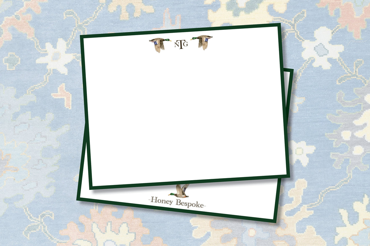Duck Monogram Stationery
