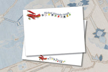 Load image into Gallery viewer, Personalized Plane Stationery For Boys
