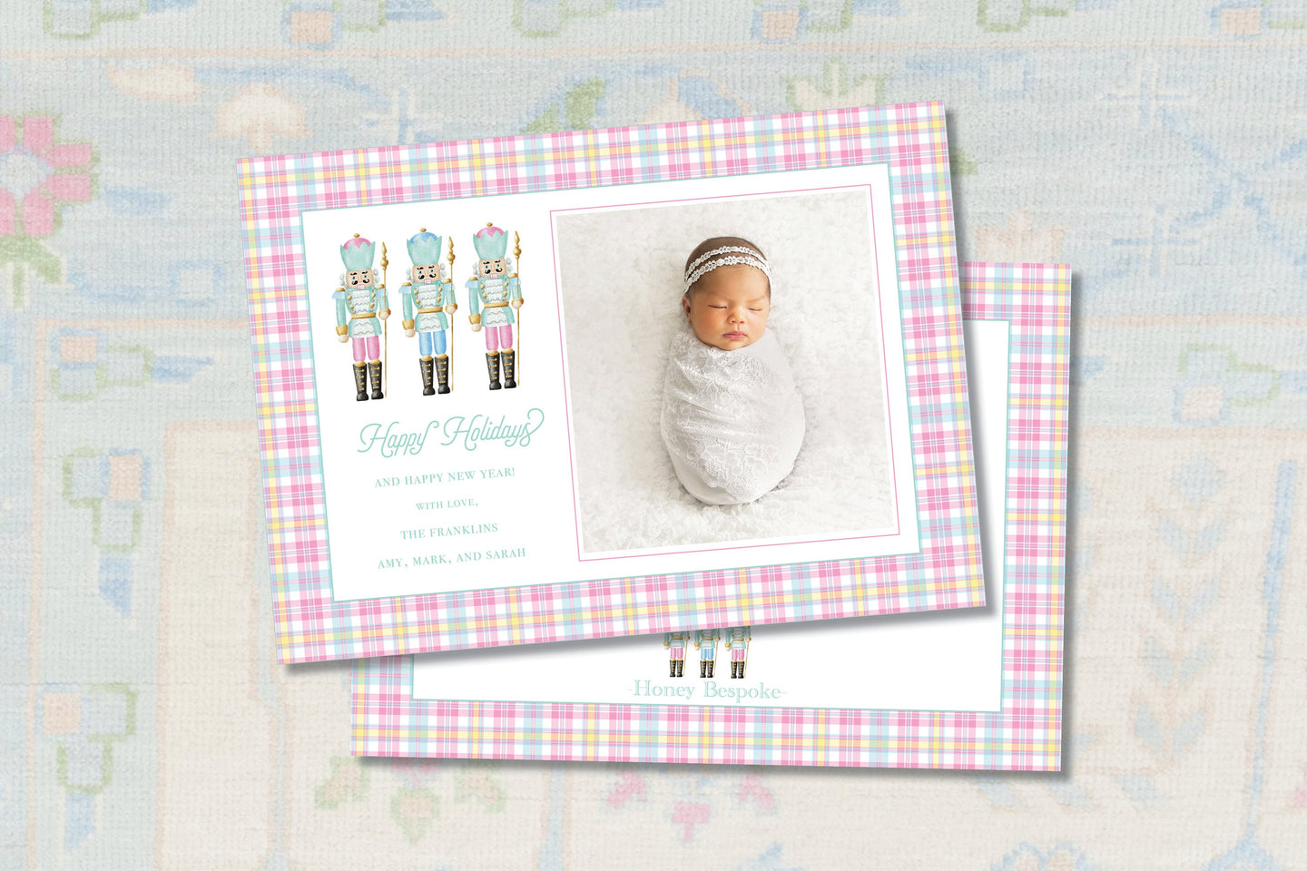 Pastel Nutcracker Christmas Card