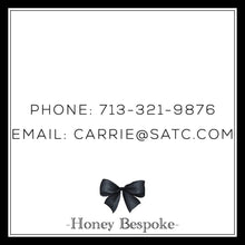 Load image into Gallery viewer, Personalized Monogram  Bow Calling Card
