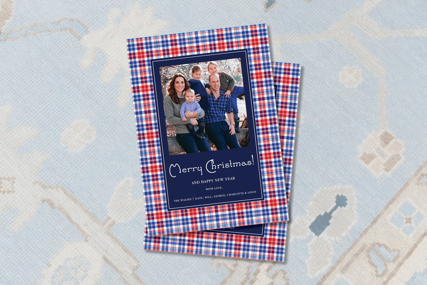 Plaid Elegant Christmas Card
