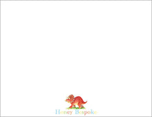 Load image into Gallery viewer, Personalized Dinosaur Triceratops Stationery
