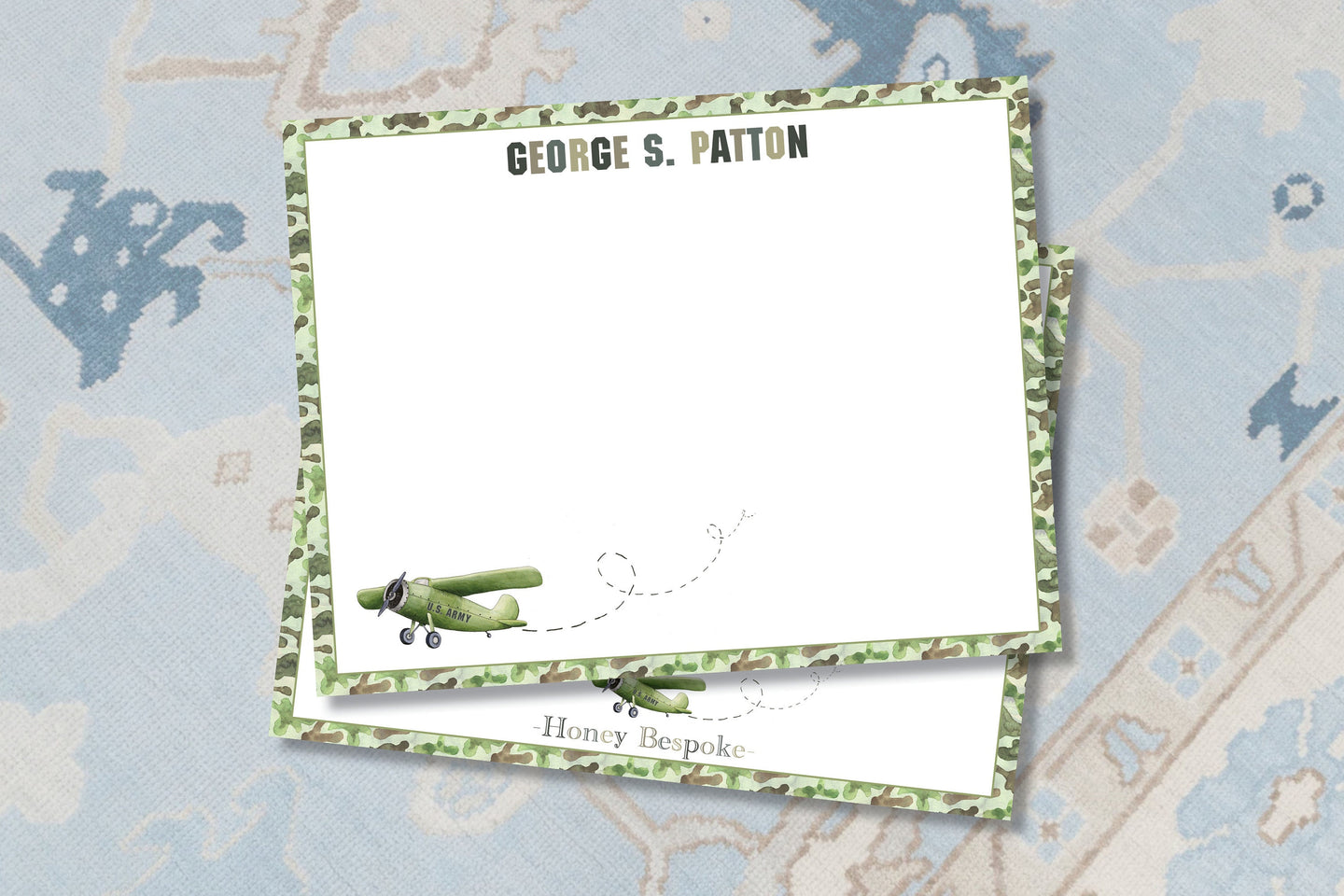 Camouflage Airplane Stationery