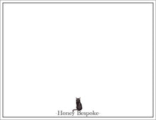 Load image into Gallery viewer, Personalized Watercolor Black Cat Stationery

