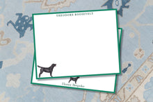 Load image into Gallery viewer, Personalized Black Labrador Stationery

