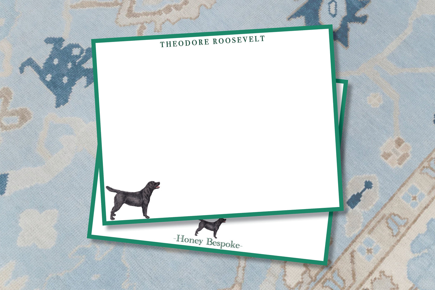 Personalized Black Labrador Stationery