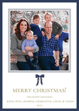 Load image into Gallery viewer, Watercolor Bow Christmas Card

