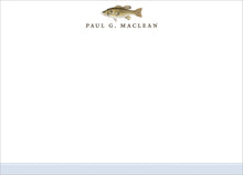 Load image into Gallery viewer, Watercolor Personalized Large Mouth Bass Stationery
