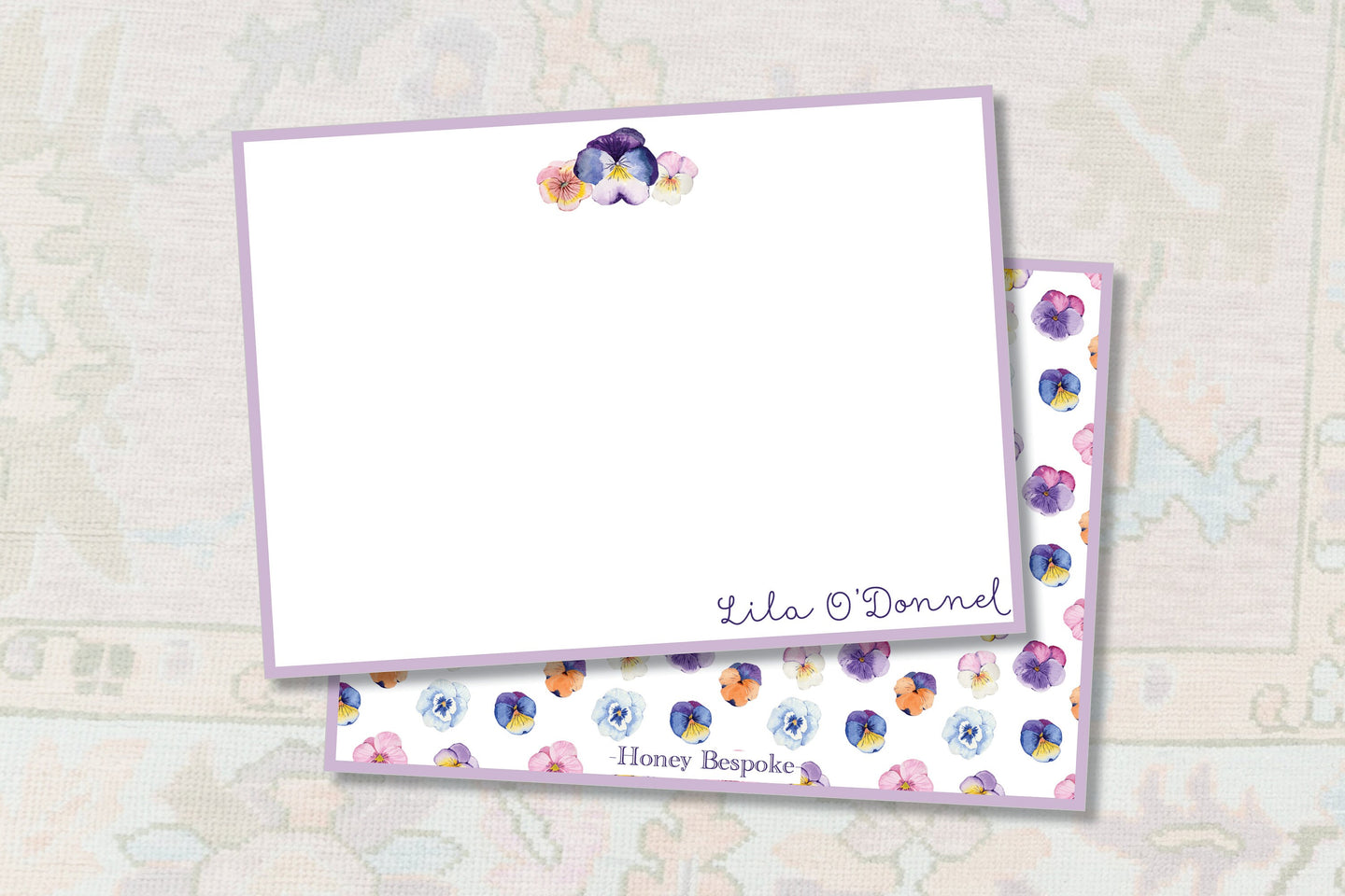 Pansy Stationery