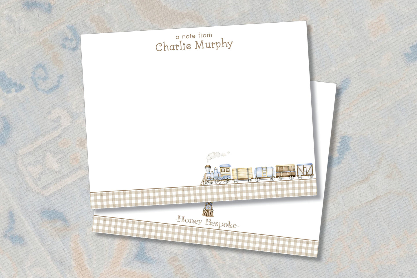 Personalized Kids Train Stationery