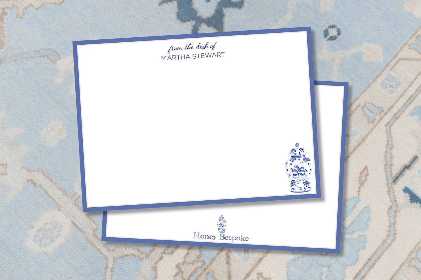 Personalized Floral Watercolor Stationery