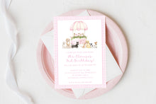 Load image into Gallery viewer, Pink Pawty Birthday Invitation
