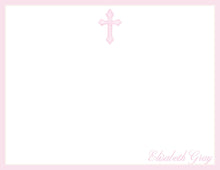 Load image into Gallery viewer, Personalized Girl Pink Cross Stationery
