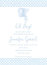 Load image into Gallery viewer, Oh Boy Baby Shower Invitation
