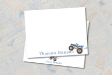Load image into Gallery viewer, Personalized Kids Monster Truck Stationery
