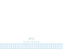 Load image into Gallery viewer, Blue Gingham Baby Stationery
