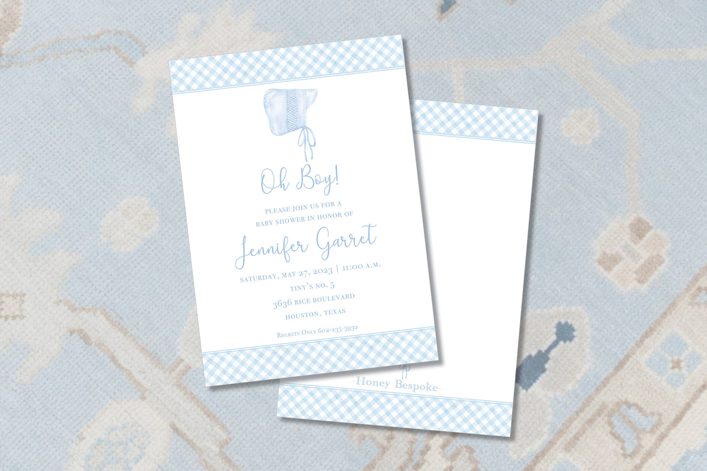 Oh Boy Baby Shower Invitation