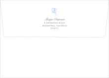 Load image into Gallery viewer, Elegant Plaid Boys Baby Shower Invitation
