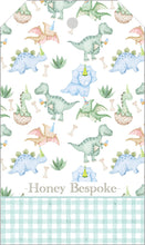 Load image into Gallery viewer, Preppy Dinosaur Birthday Party Gift Tags
