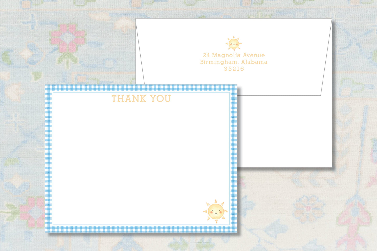 One Happy Baby Birthday Thank You Notes