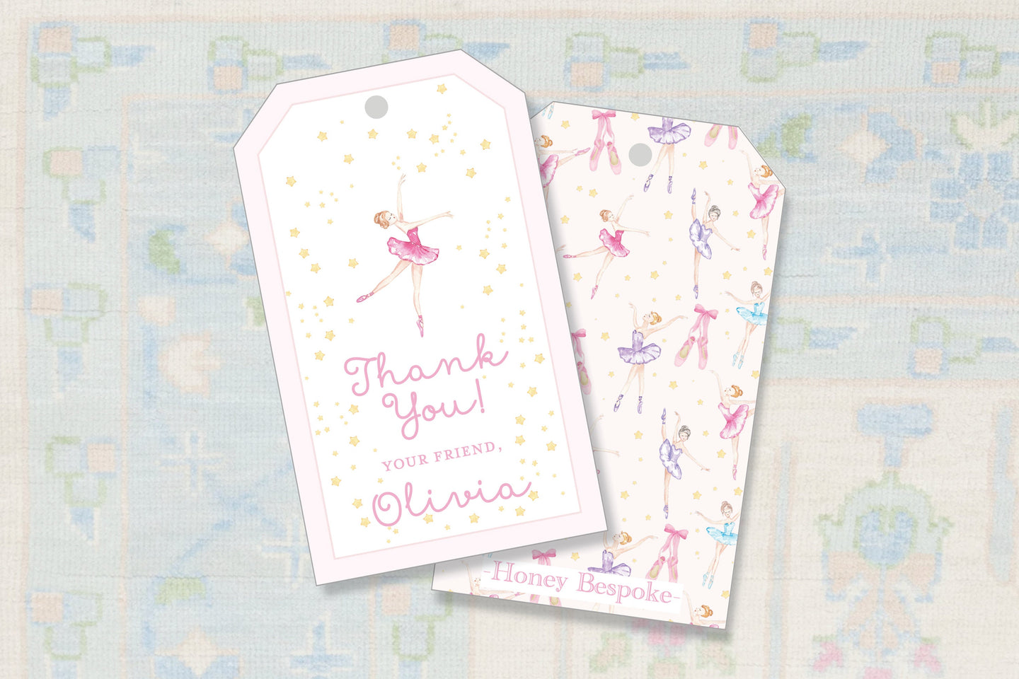 Ballet Themed Birthday Gift Tags