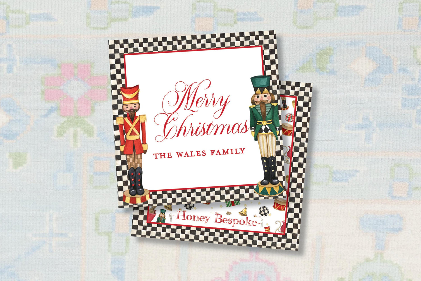 Watercolor Nutcracker Christmas Gift Tag