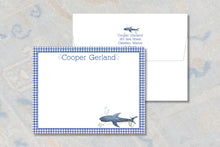 Load image into Gallery viewer, Personalized Shark Stationery
