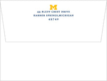 Load image into Gallery viewer, University Of Michigan Stationery | Personalized Michigan Wolverines Graduation Gifts
