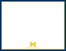 Load image into Gallery viewer, University Of Michigan Stationery | Personalized Michigan Wolverines Graduation Gifts

