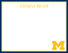 Load image into Gallery viewer, University Of Michigan Stationery | Personalized Michigan Wolverines Graduation Gifts
