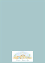 Load image into Gallery viewer, Glory to God Nativity Christmas Card, back of card with Honey Bespoke logo

