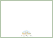 Load image into Gallery viewer, Sage Nativity Christmas Card, back of card with Honey Bespoke logo
