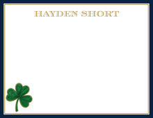Load image into Gallery viewer, Notre Dame Stationery | Fighting Irish Shamrock Graduation Gift
