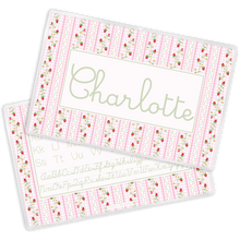Load image into Gallery viewer, Pink Strawberry Laminated Placemat
