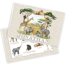 Load image into Gallery viewer, Safari Laminated Placemat
