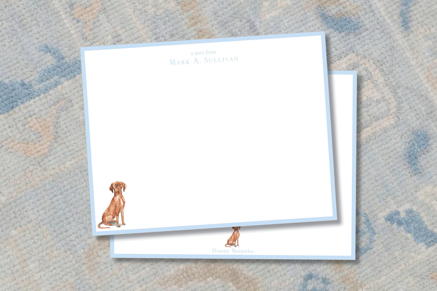 Personalized Vizsla Stationery / Boys Dog Stationery Set / Personalized Thank You Cards / Personalized Stationary / Thank you Notes