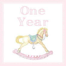 Load image into Gallery viewer, Pink Rocking Horse Milestone Cards
