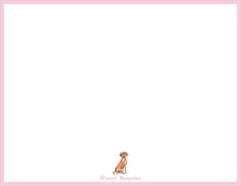 Load image into Gallery viewer, Personalized Vizsla Stationery / Girls Vizsla Stationery Set / Personalized Thank You Cards  / A Note From  / Thank you Notes
