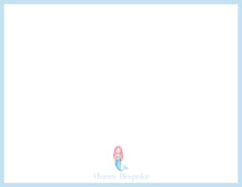 Load image into Gallery viewer, Personalized Watercolor Stationery / Girls Stationery Set / Mermaid / Personalized Thank You Cards / Preppy Stationery / Thank you Notes
