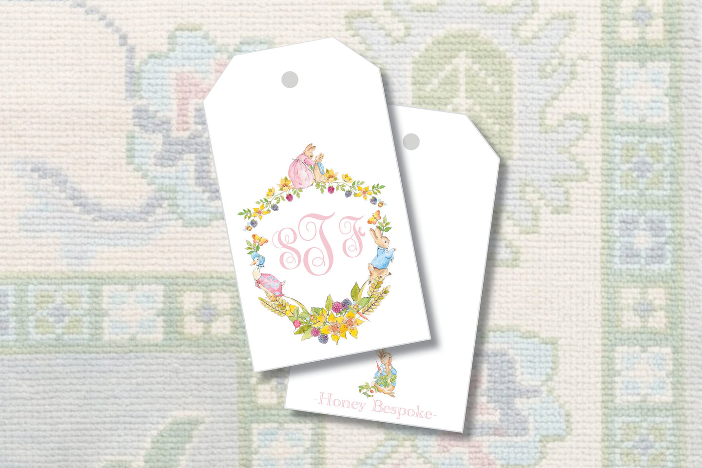 Peter Rabbit Gift Tag with Crest